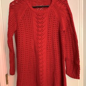 J Jill open weave sweater